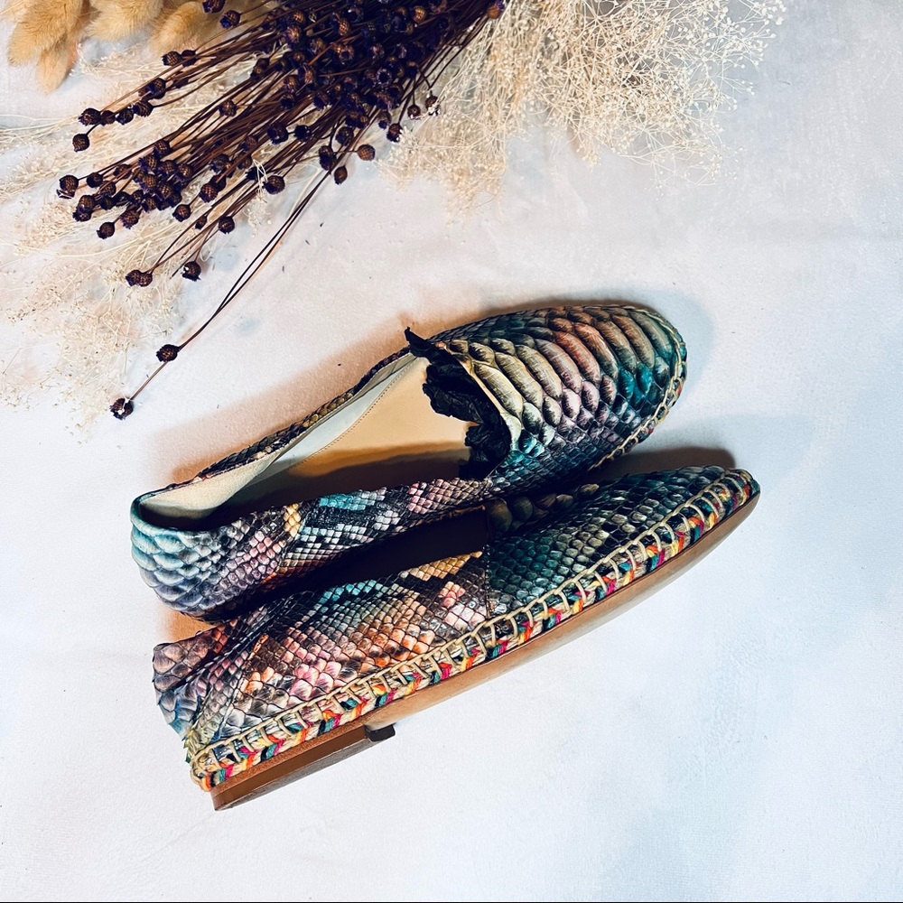Alexandre Birman Python Espadrilles Sz 39 - image 2